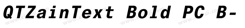 QTZainText Bold PC B字体转换 QTZainText Bold PC B字体转换